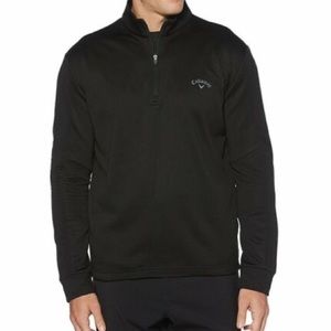 Callaway Golf Pullover 1/4 Zip Ottoman Tech in Black Size Medium